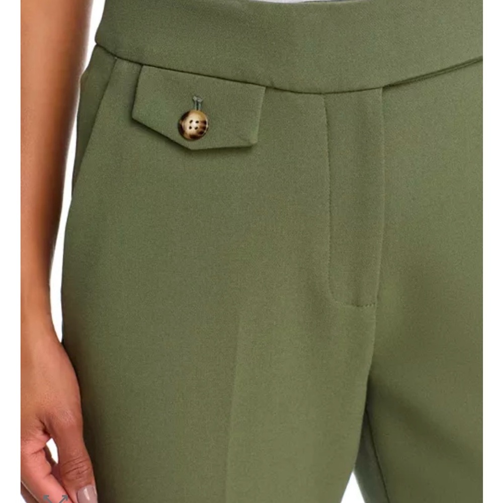 Veronica Beard Sage Green Cropped Pants - Picture 4 of 8